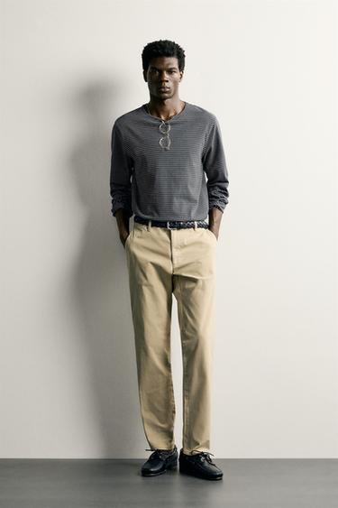PANTALÓN CHINO SLIM FIT - Beige de Zara
