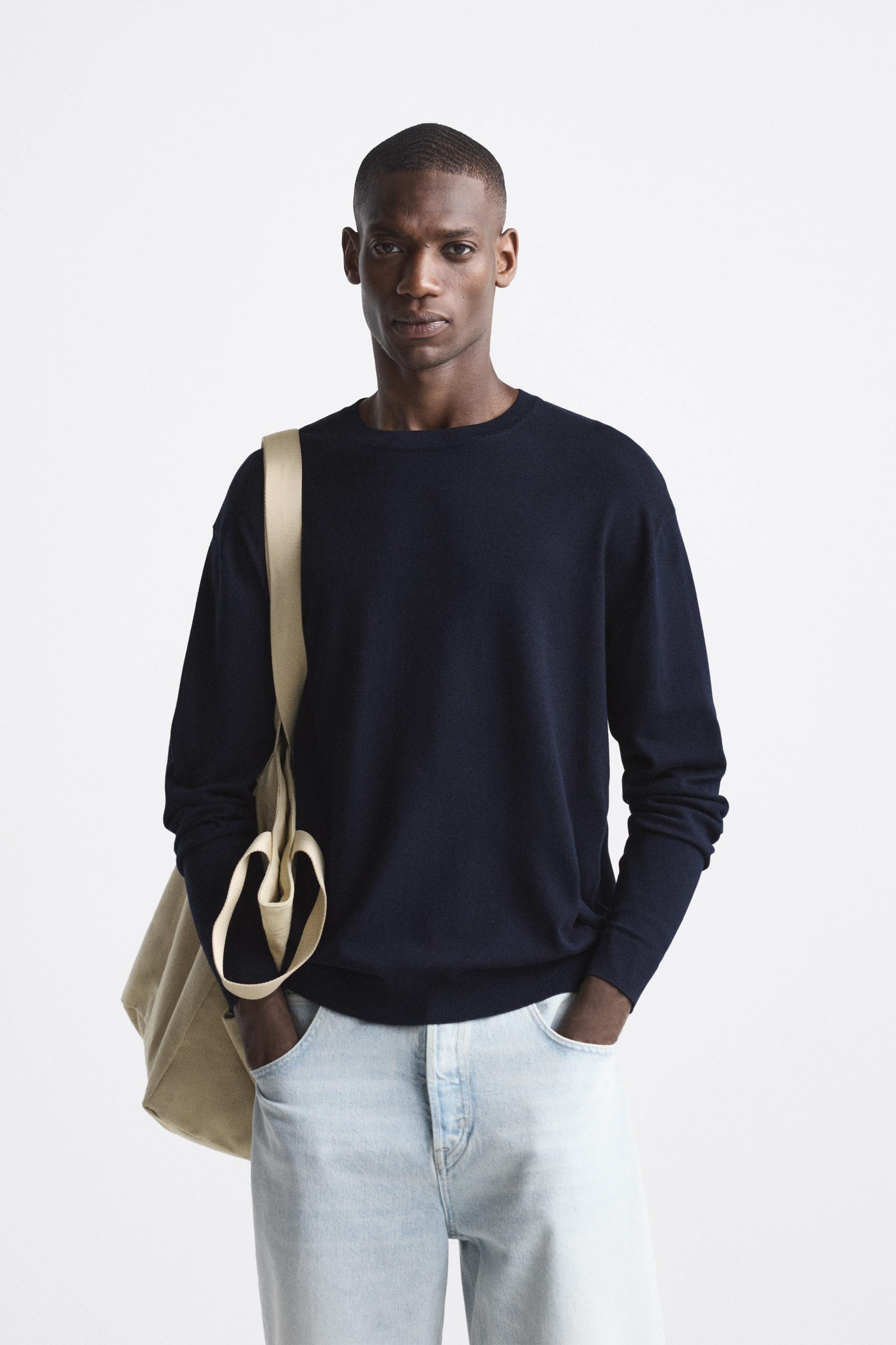 Champion sweater hotsell navy blue zara