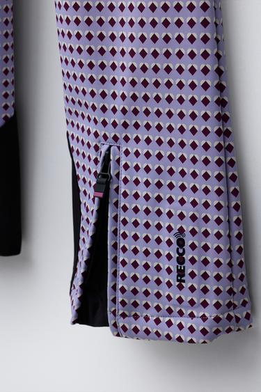 WATER-RESISTANT AND WINDPROOF BRACE SKI TROUSERS WITH RECCO® SYSTEM - Mauve by Zara - Image 6