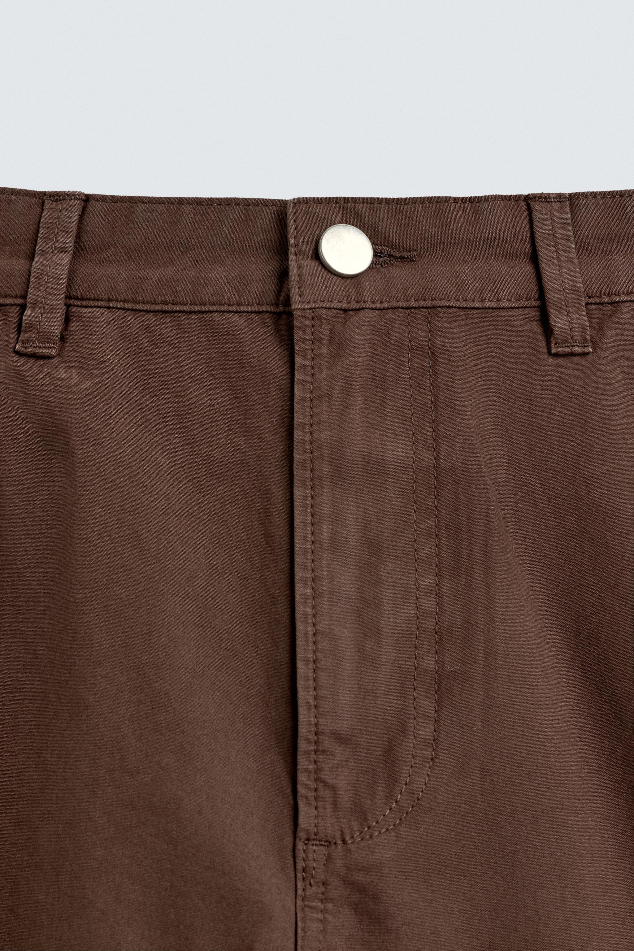 BALLOON FIT CARGO PANTS WITH SEAMS