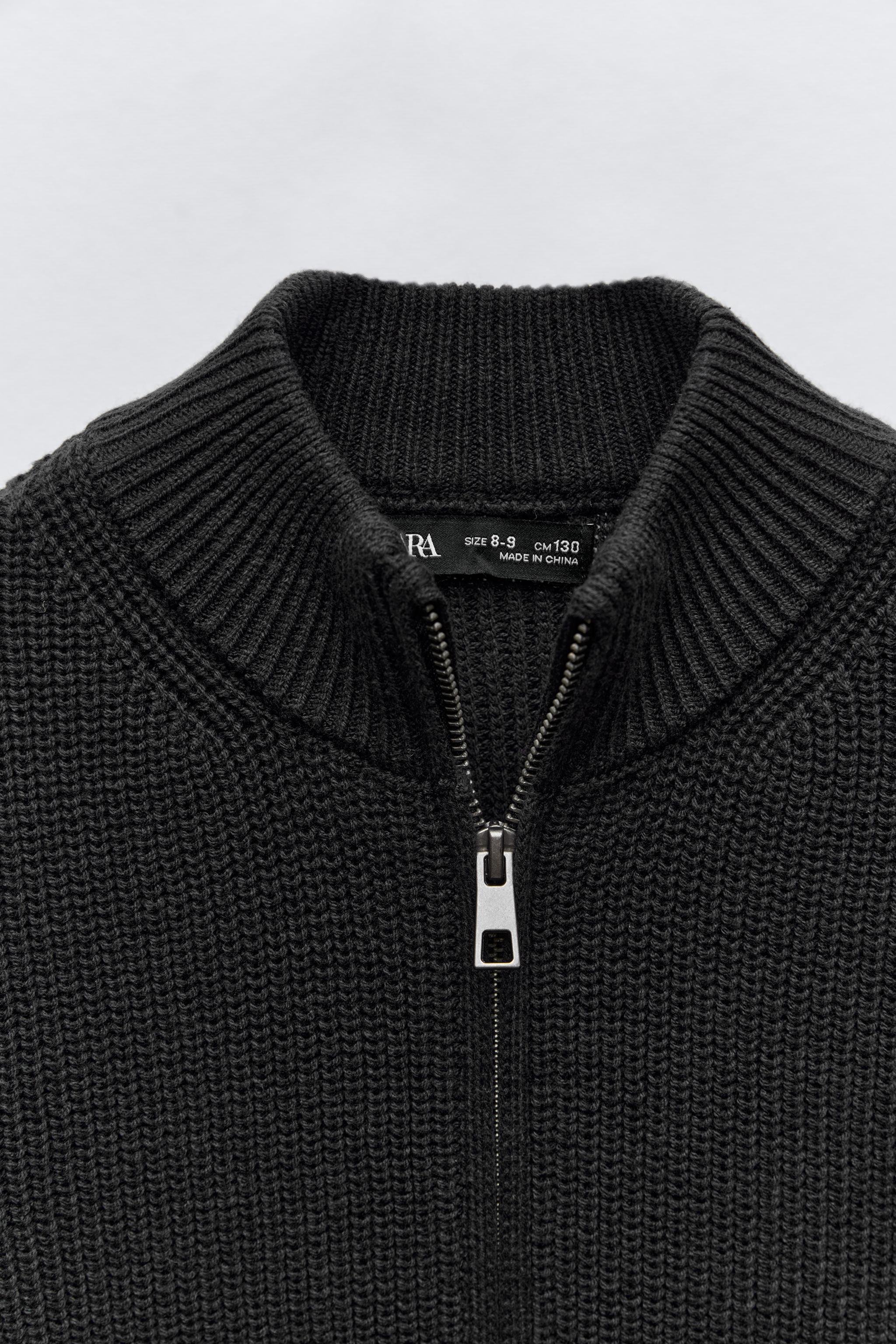 PURL KNIT ZIP JACKET