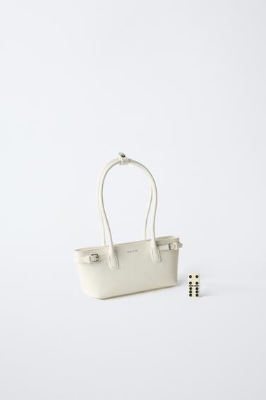 BUCKLE DETAIL SHOULDER BAG - Ecru White by Zara - Image 5