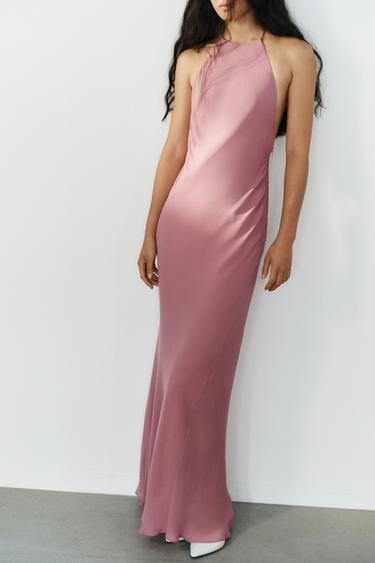 HALTER MAXI DRESS — Pink 2