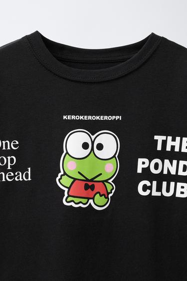 T-SHIRT KEROPPI © SANRIO - Noir de Zara - Image 2