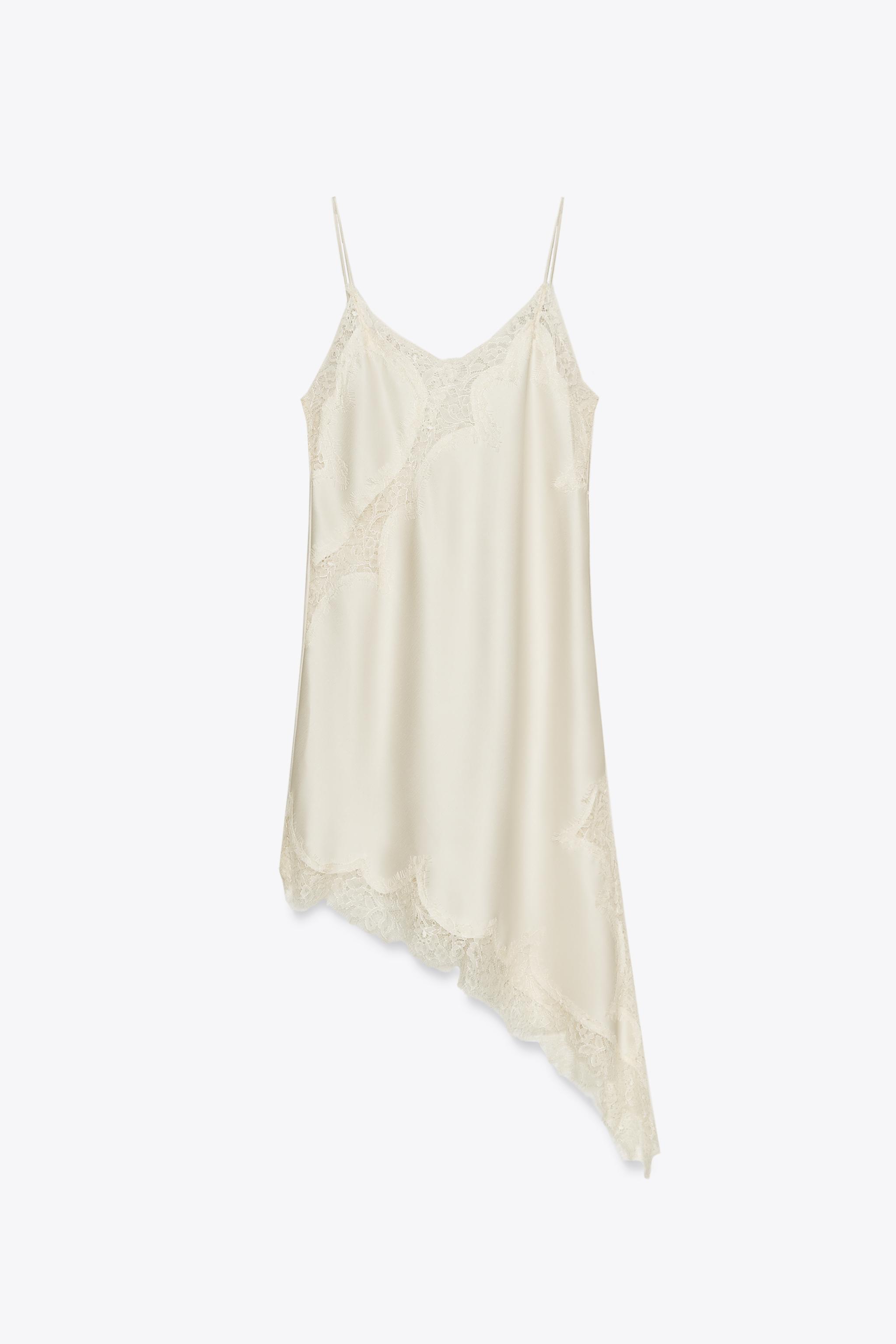 ZARA コンビレース ワンピース　1067/158/626 ZARA】コンビレース ワンピース 1067/158/626