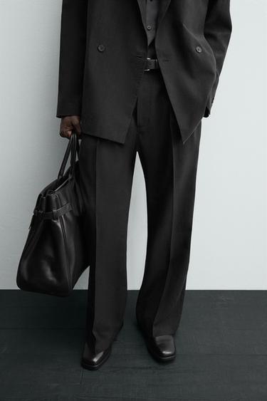 PANTALON FLUIDE DE COSTUME - Noir de Zara - Image 4