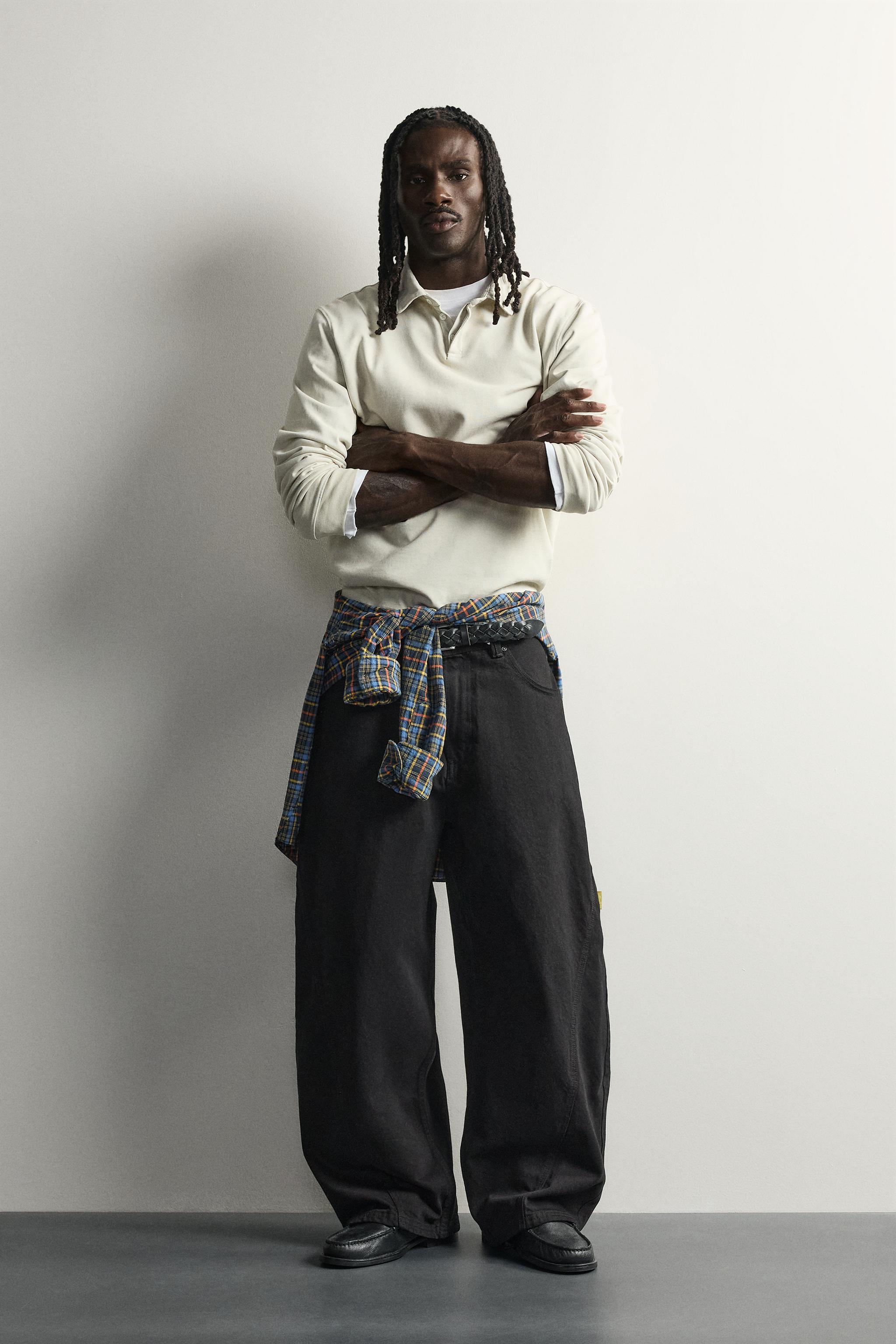 PINSTRIPE BALLOON FIT PANTS