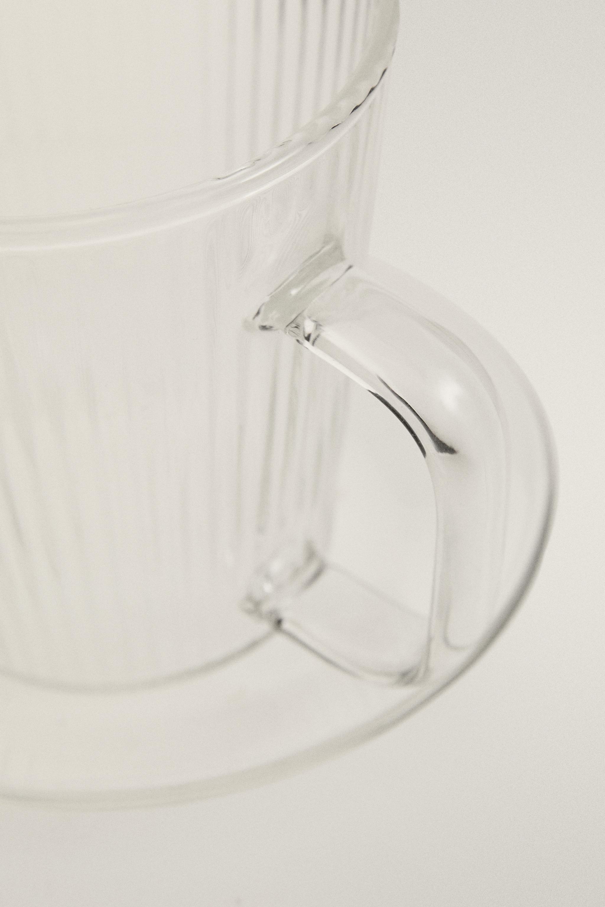 TASSE À CAFÉ ET SOUCOUPE BOROSILICATE