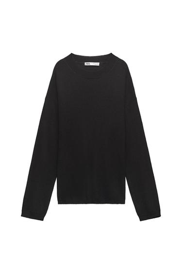 WOOL BLEND MULTIWAY KNIT SWEATER