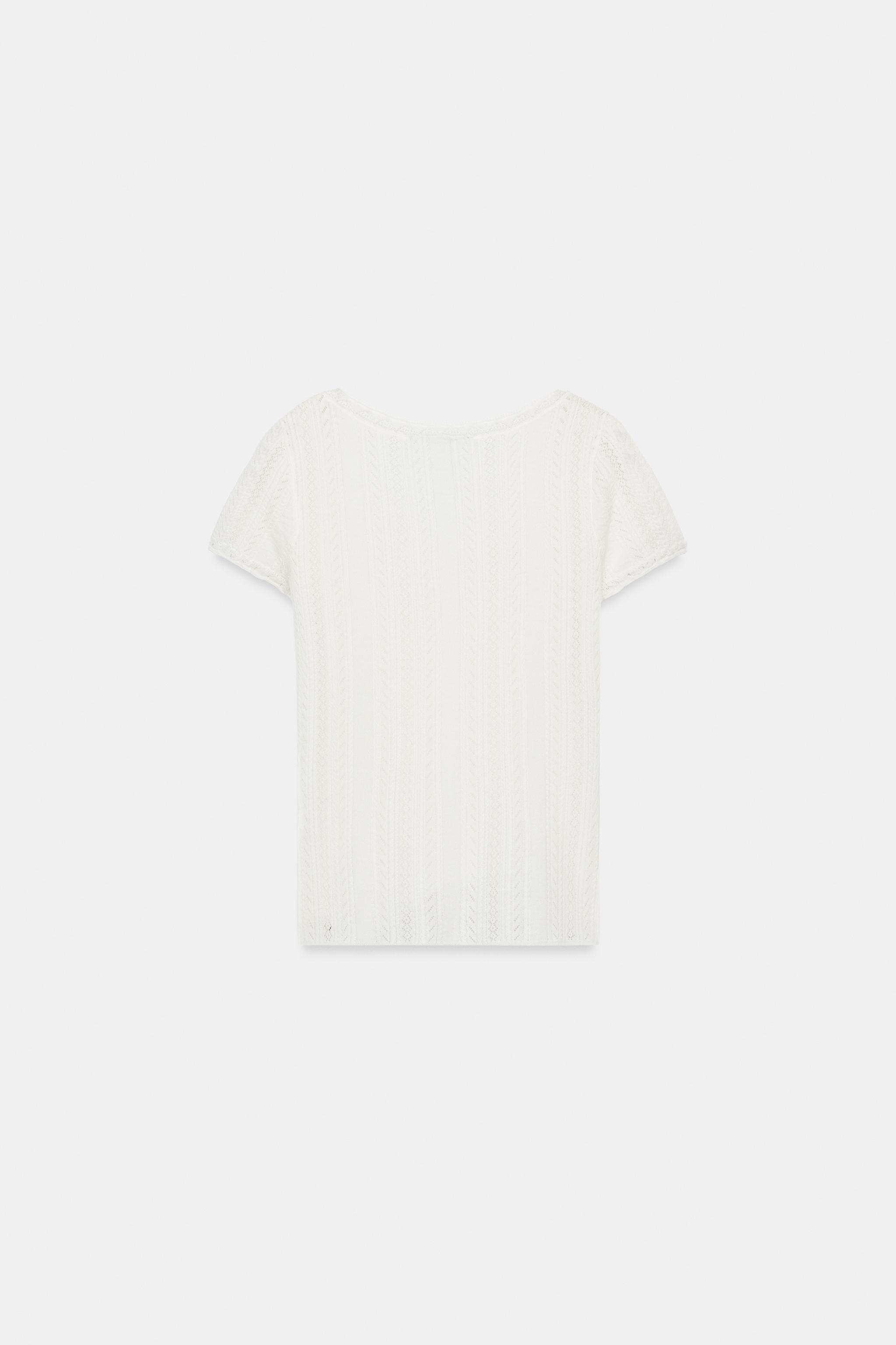 POINTELLE KNIT TOP