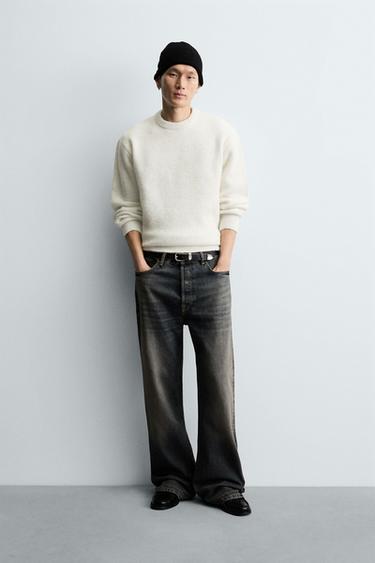JERSEY TEXTURA BOXY FIT - Blanco roto de Zara