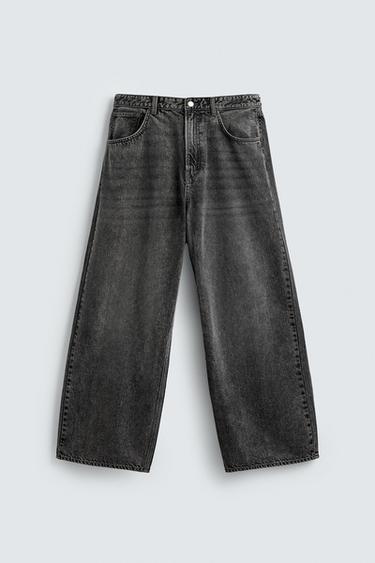 JEANS BAGGY FIT - Gris de Zara