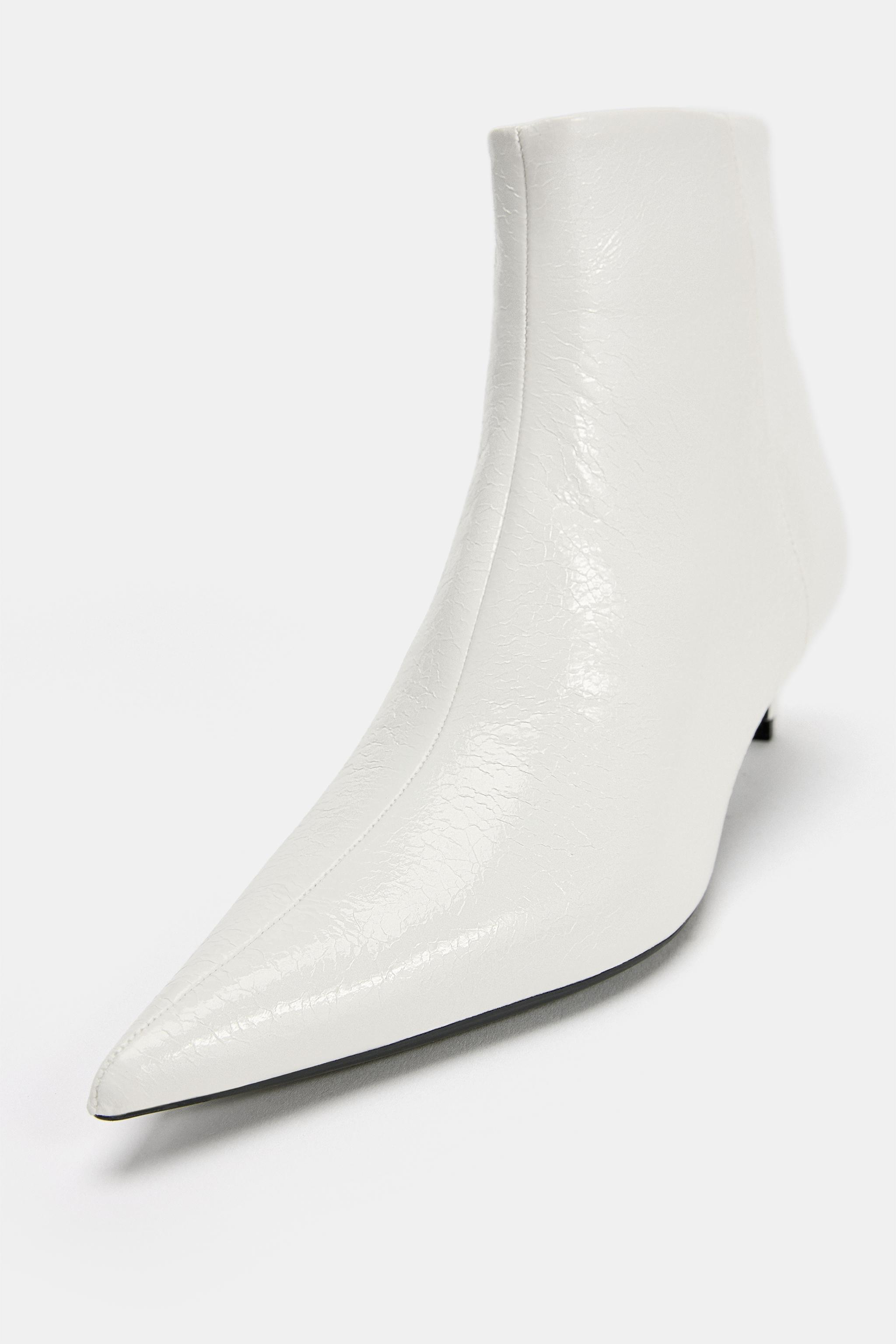POINTED HEEL ANKLE BOOTS