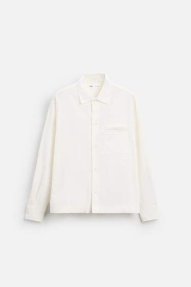 LYOCELL - COTTON SHIRT - Ecru by Zara
