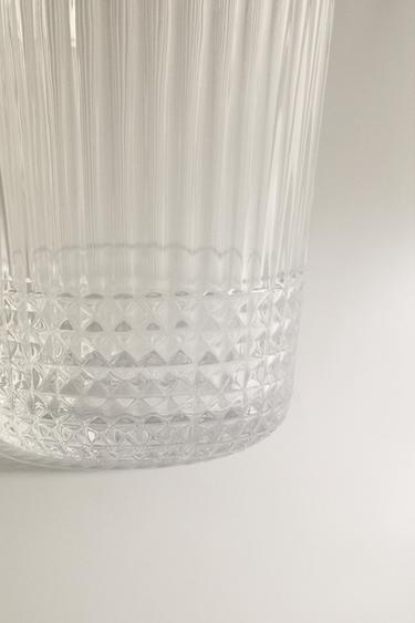 RAISED DESIGN GLASS TUMBLER - 990 by Zara - Image 3