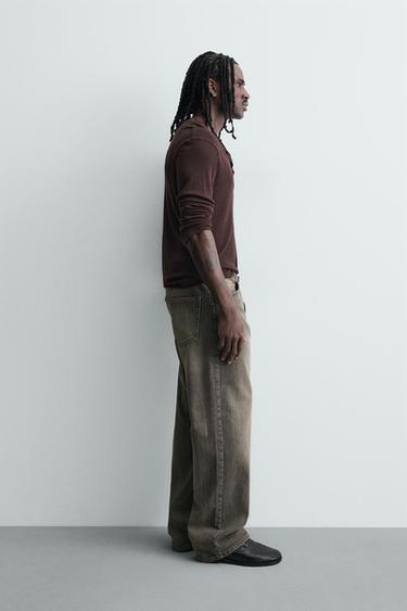 JEAN LOOSE FIT - Marron de Zara - Image 3