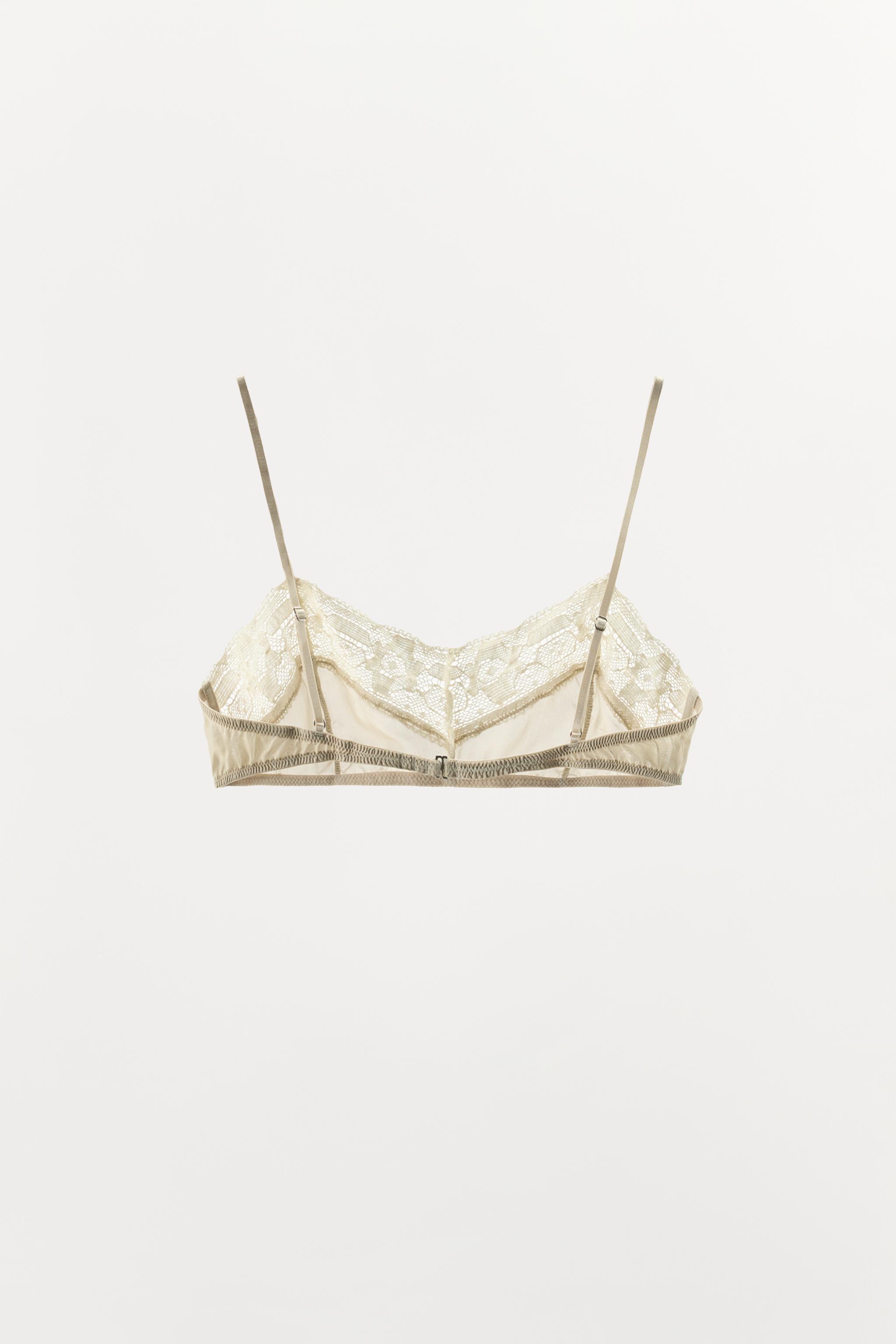 100% SILK LACE BRA