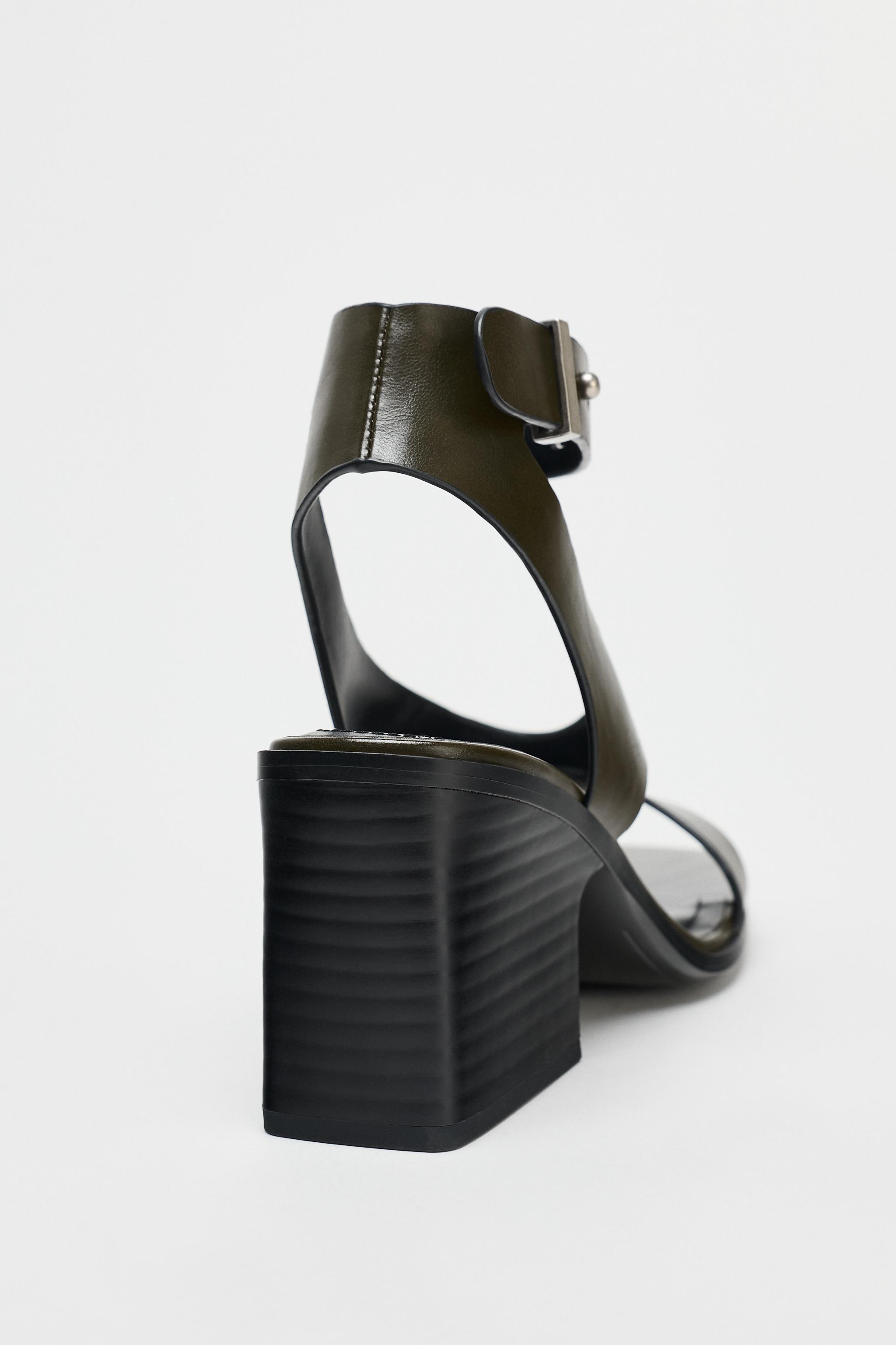 さる様 リクエスト 10点 まとめ商品 HEELED SANDALS - Khaki Green | ZARA United States