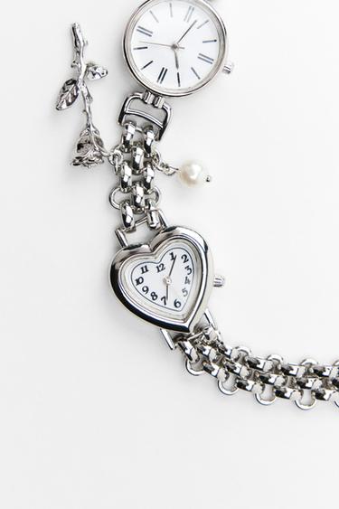 COLLIER CHARMS MONTRES - Argent de Zara - Image 4