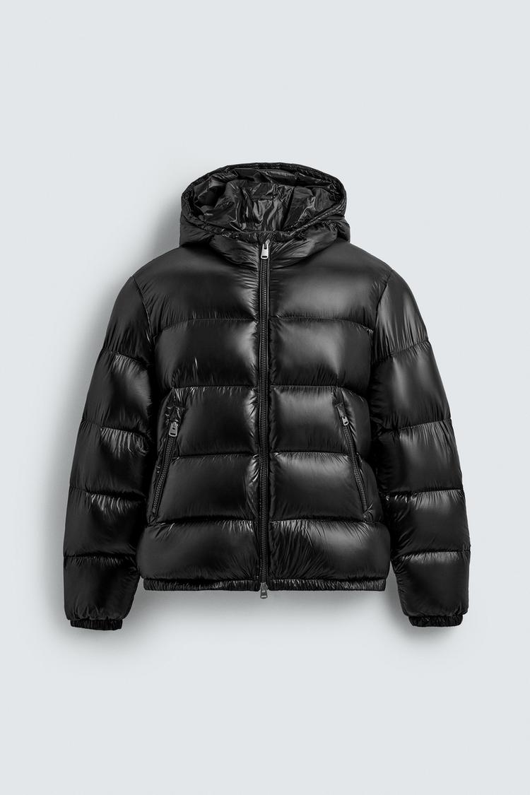 Green Flannel Utility — 100% FEATHER WATER-REPELLENT PUFFER JACKET