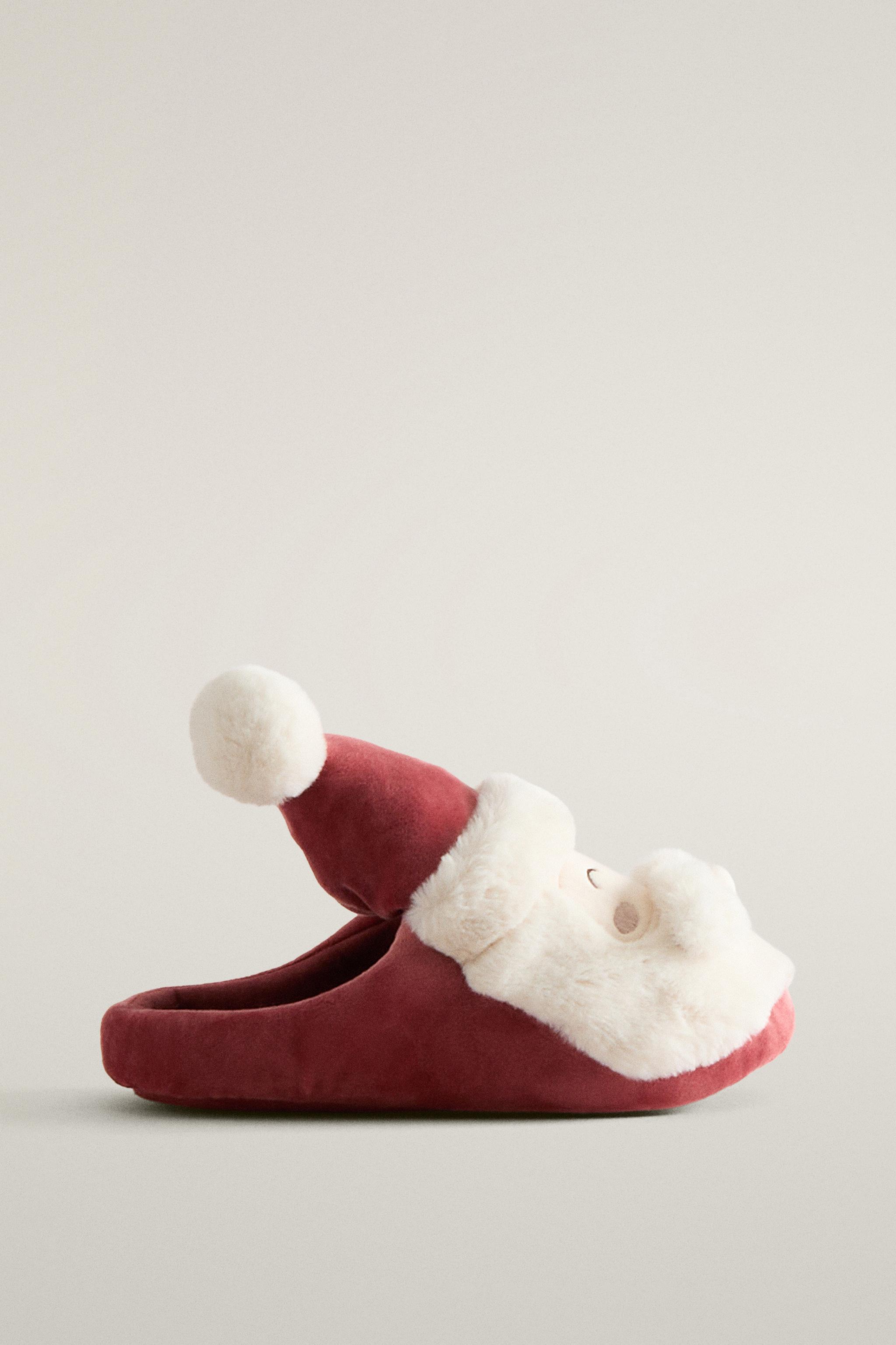 KIDS SANTA CLAUS MULE SLIPPERS