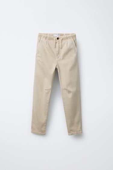 DARTED SUPER STRETCH TROUSERS - Sand by Zara - Image 0