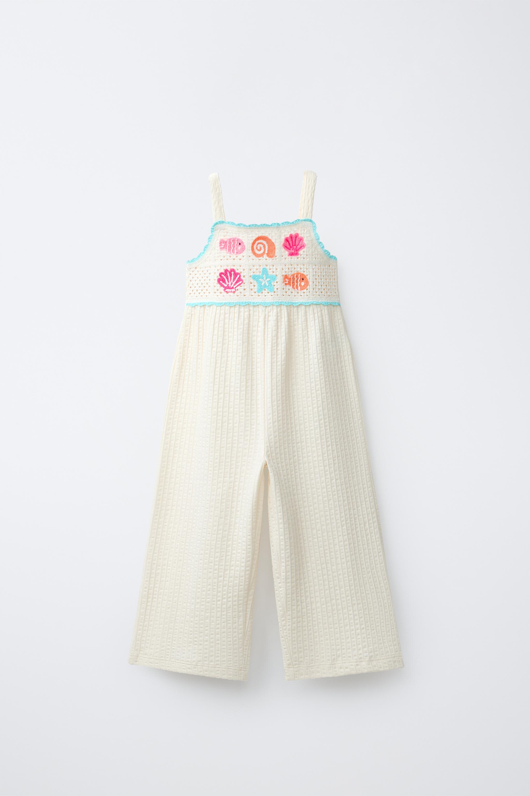 Длинный комбинезон с вышивкой