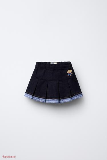 BUTTERBEAR © DENIM SKIRT - Blue by Zara