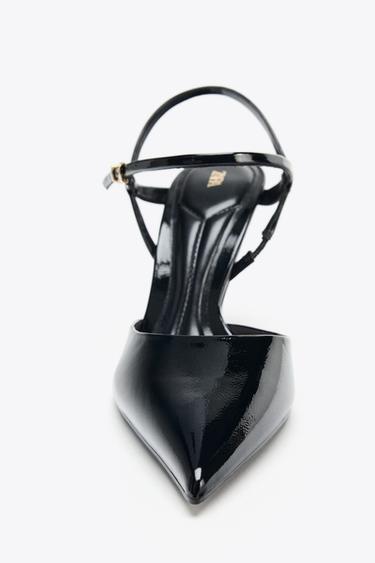 SLINGBACK SHOES WITH STRAP - Black by Zara - Image 3