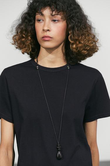 100% cotton short sleeve T-shirt — Navy blue 2