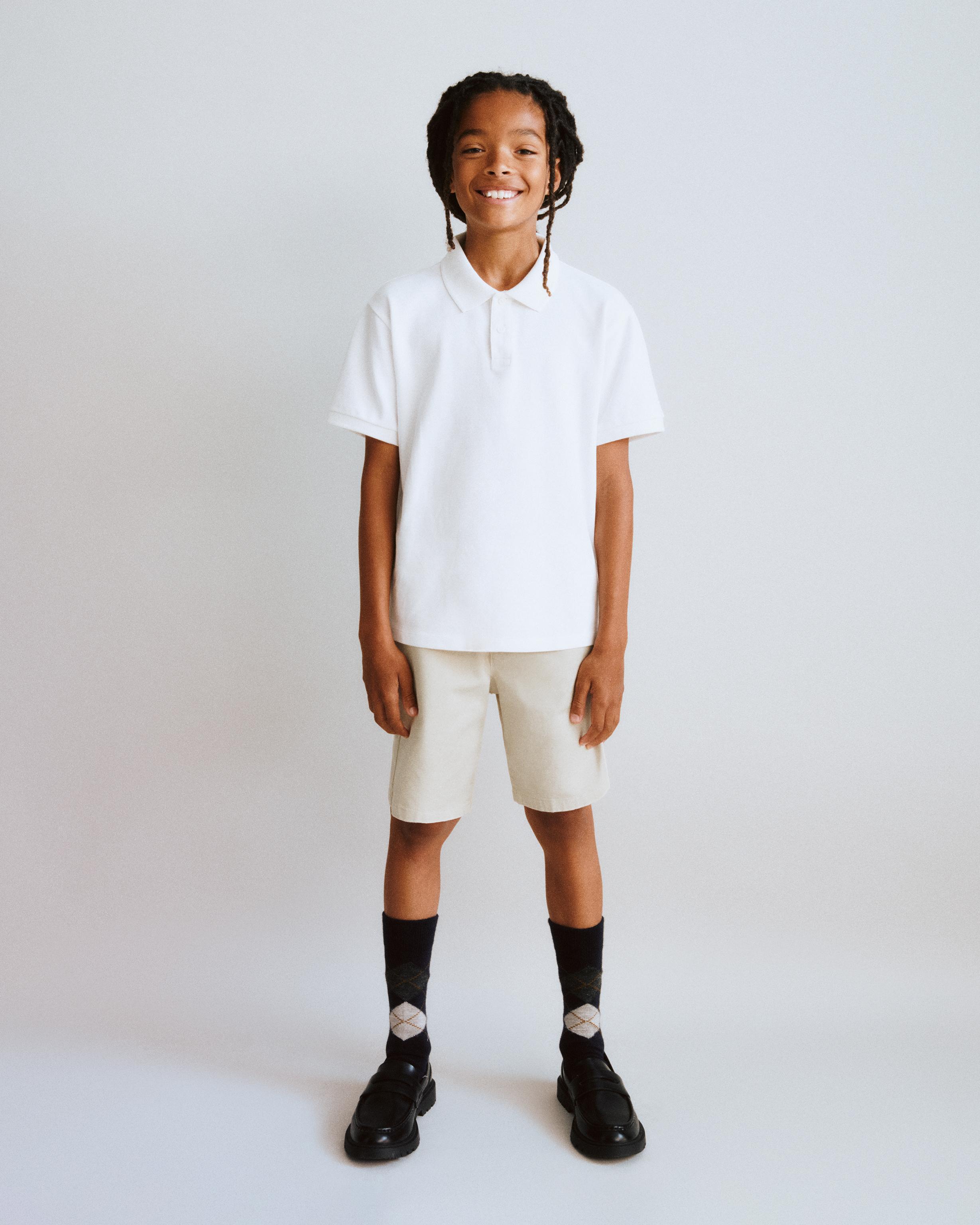 BASIC PIQUÉ POLO — White