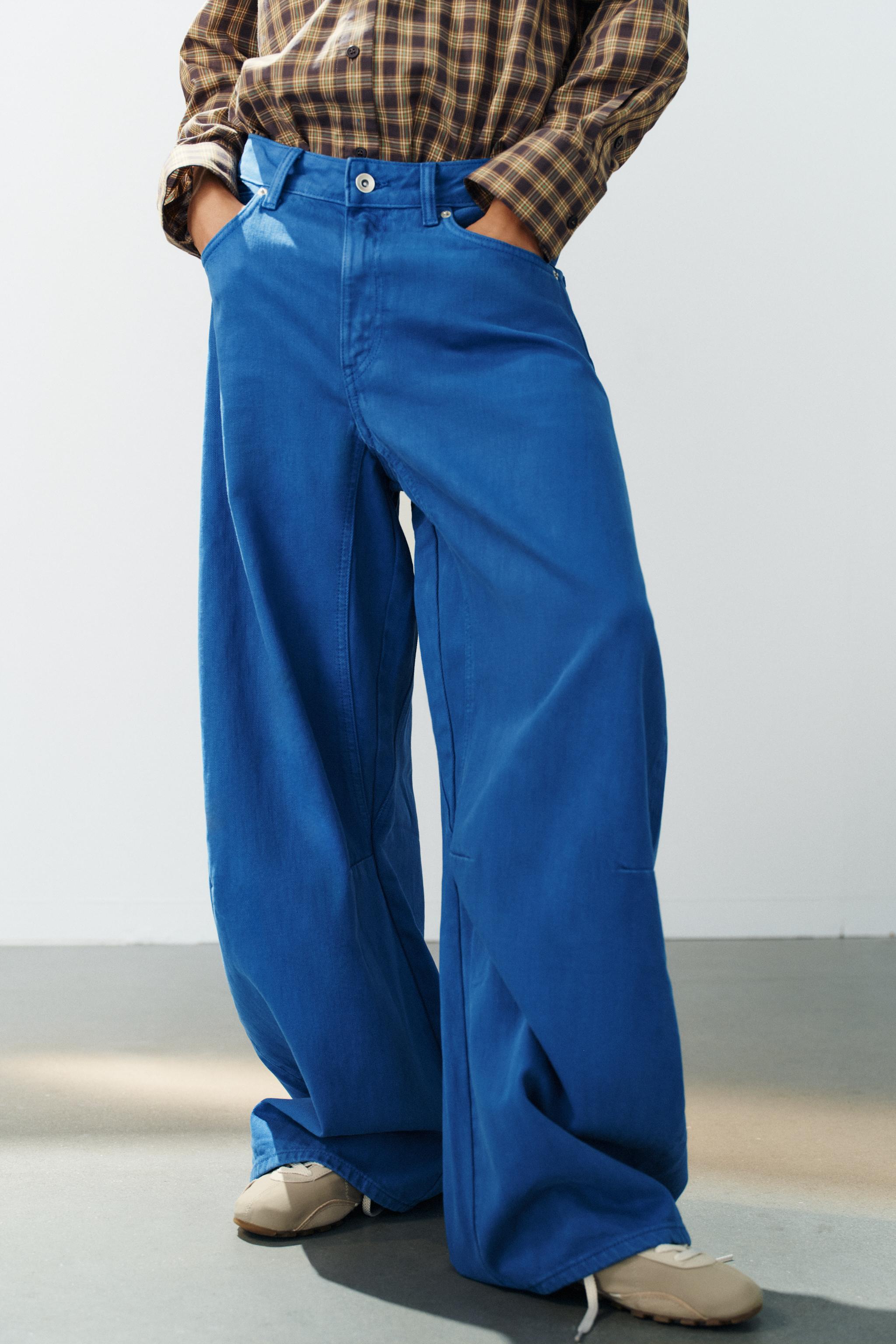 Zara Trf Orta Bel Balon Jean görsel 4