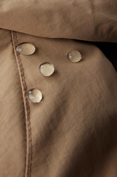 PARKA À CAPUCHE ET POCHES - Camel moyen de Zara - Image 5