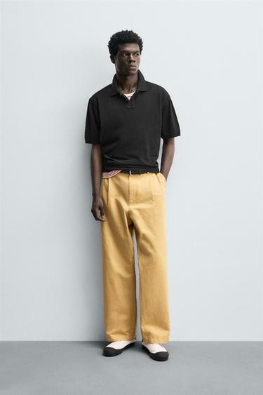 POLO PIQUÉ LAVADO AARON LEVINE X ZARA - Negro de Zara