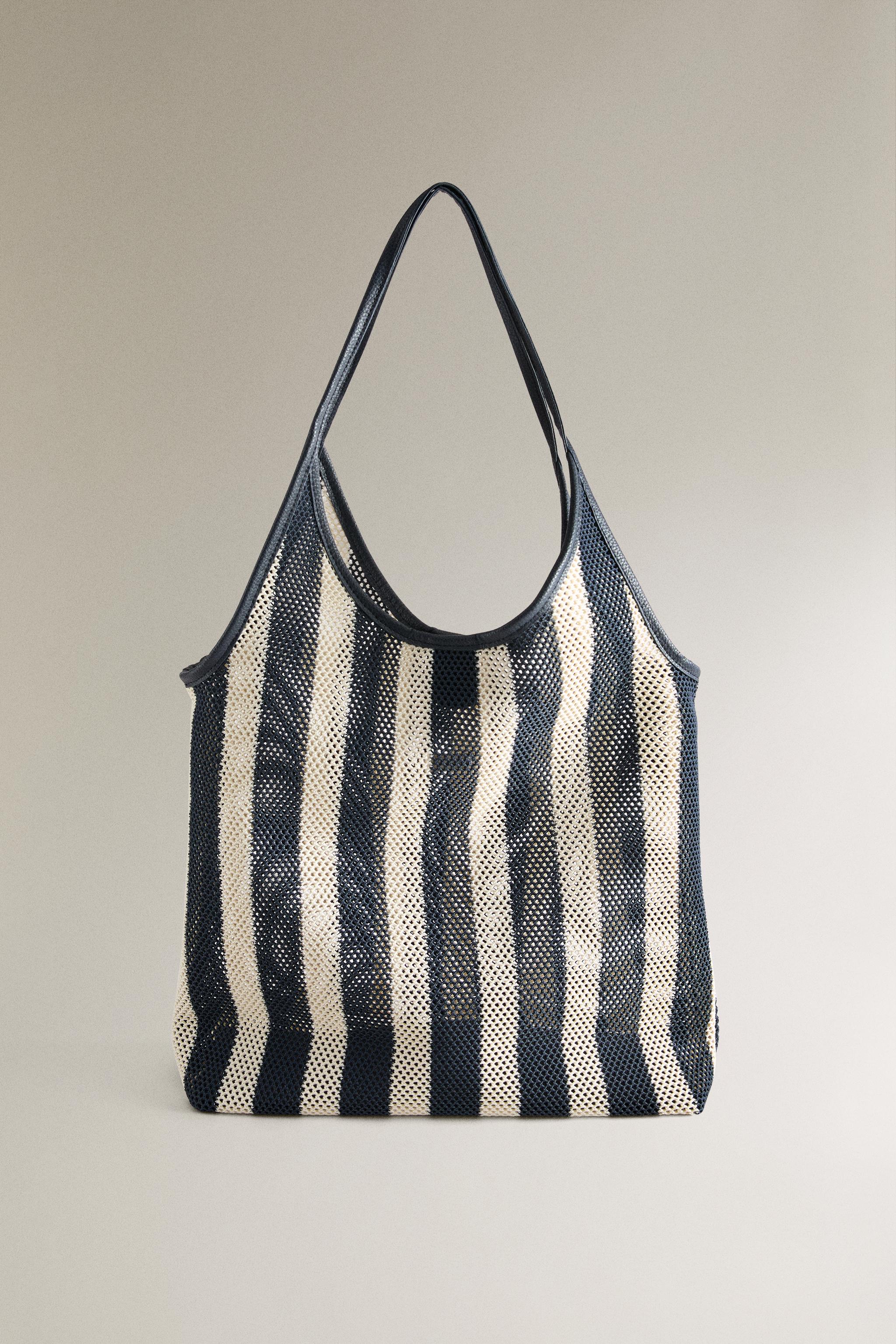 STRIPED TOTE BAG