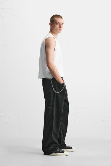 PANTALON À POCHE CARPENTIER - Noir de Zara - Image 3