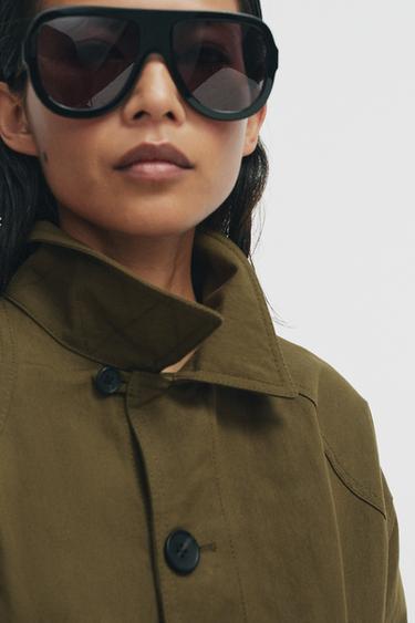Zara ZW COLLECTION POCKET JACKET - Khaki