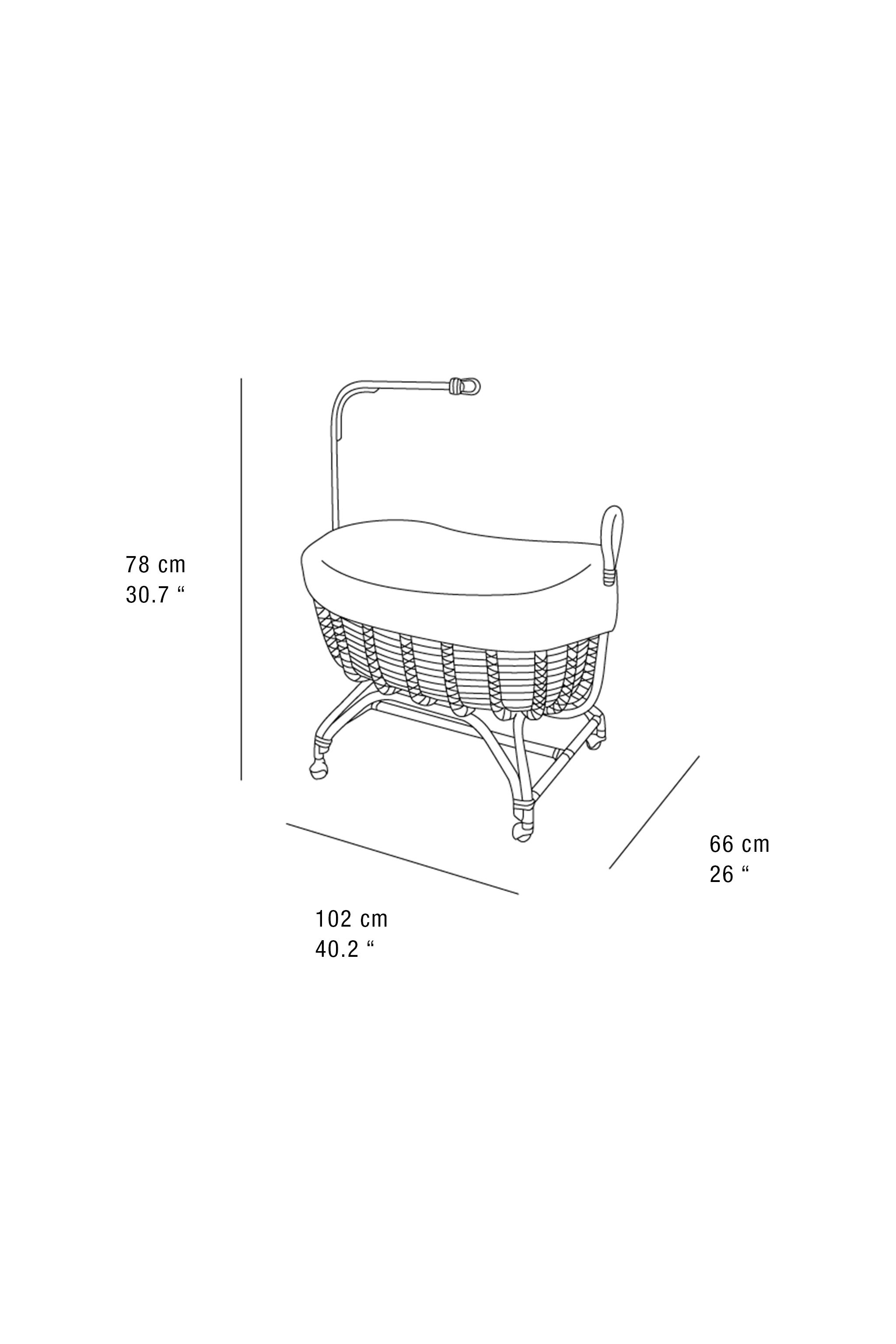 Babykorb aus Rattan mit Rollen - Stilvoll & Praktisch