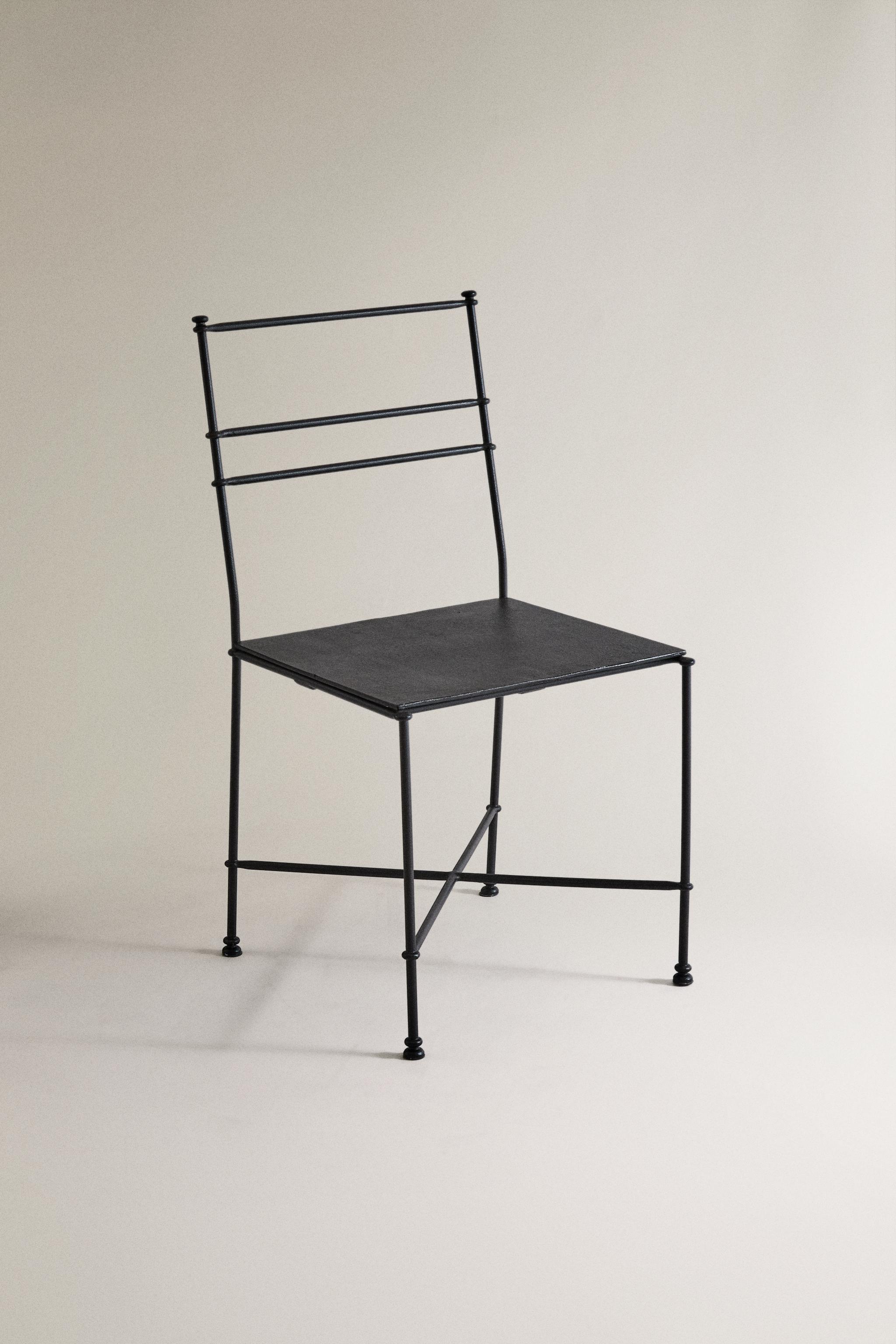 OUTDOOR WROUGHT IRON CHAIR - Black | ZARA United States