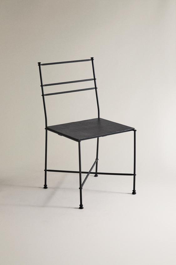 CHAISE EN FER FORGÉ - Noir de Zara - Image 0