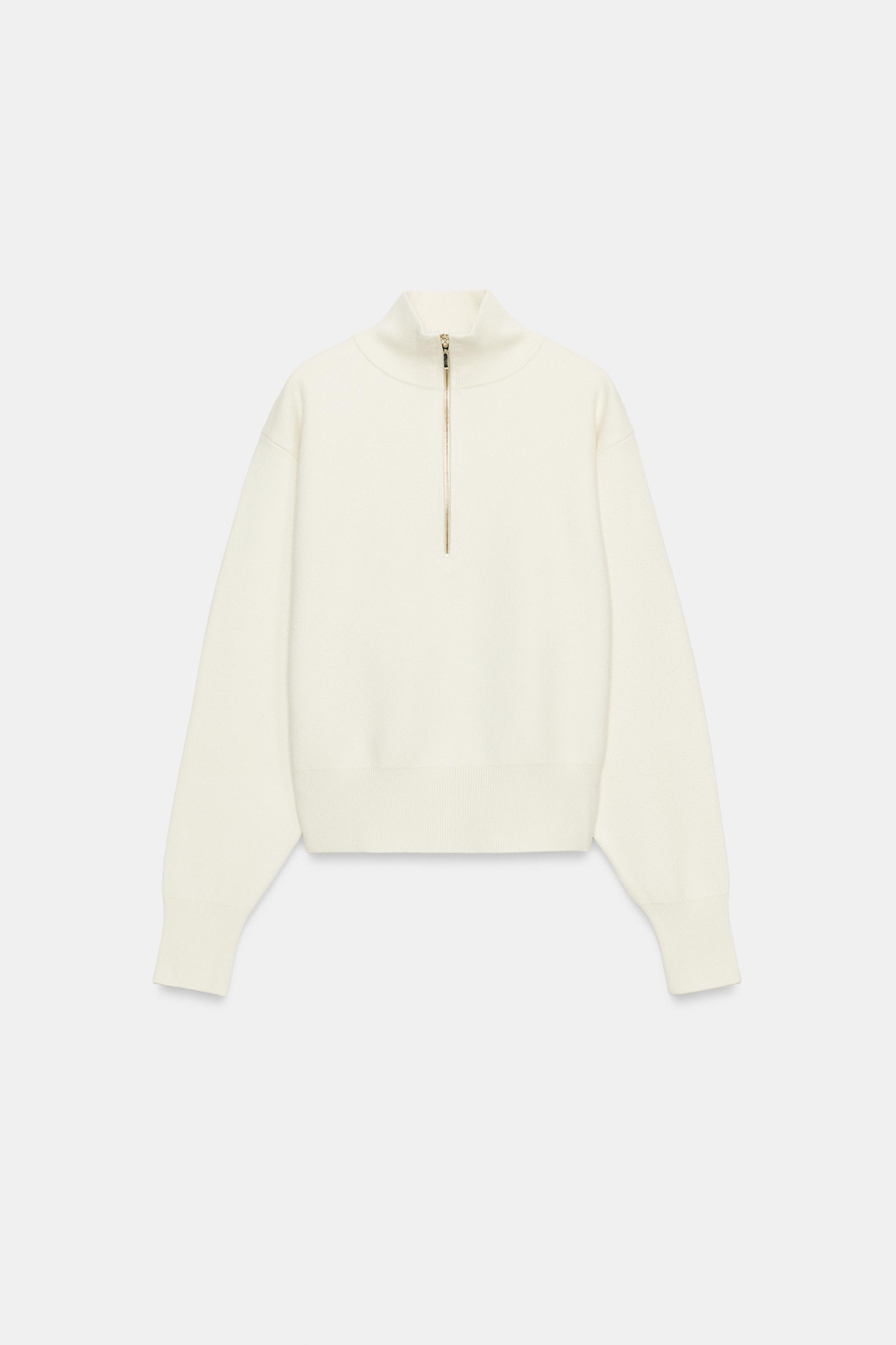 Женские свитеры Zara HIGH-NECK KNIT JUMPER — фото 9