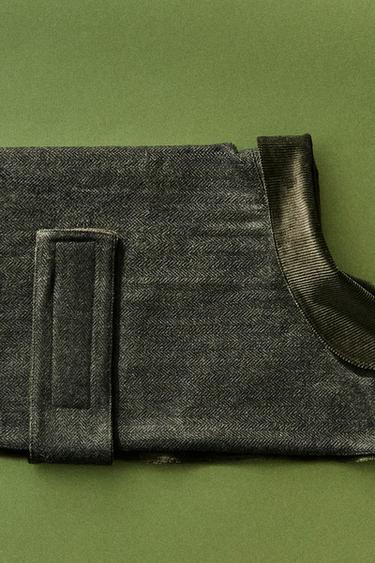 WOOL BLEND PET COAT WITH COLLAR - Green by Zara - Image 5