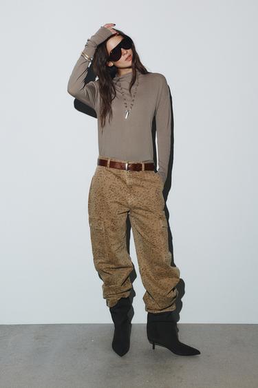 KNIT TOP WITH TIE BACK - Mink by Zara - Image 0