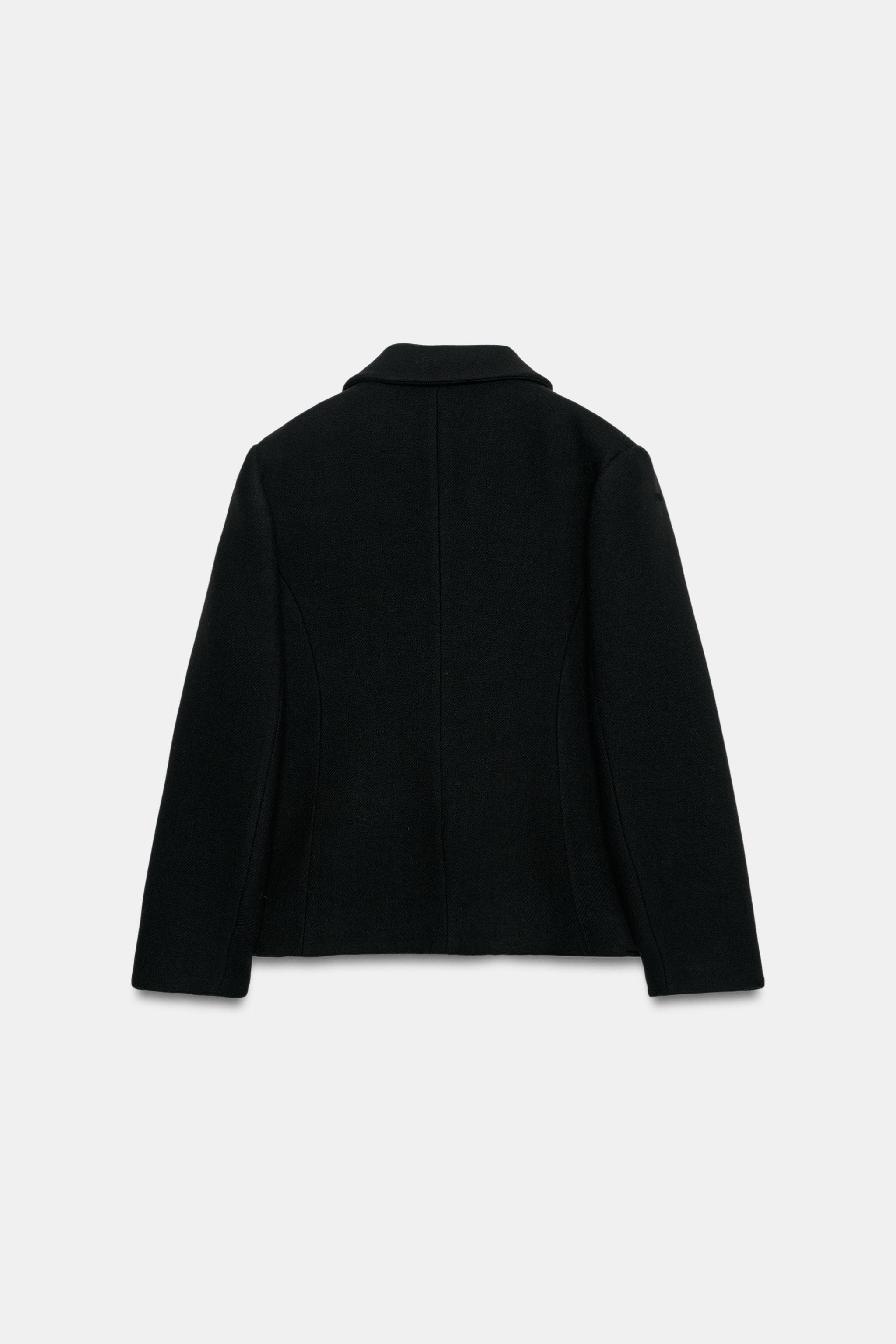 ZW Collection Wool-Blend Short Coat