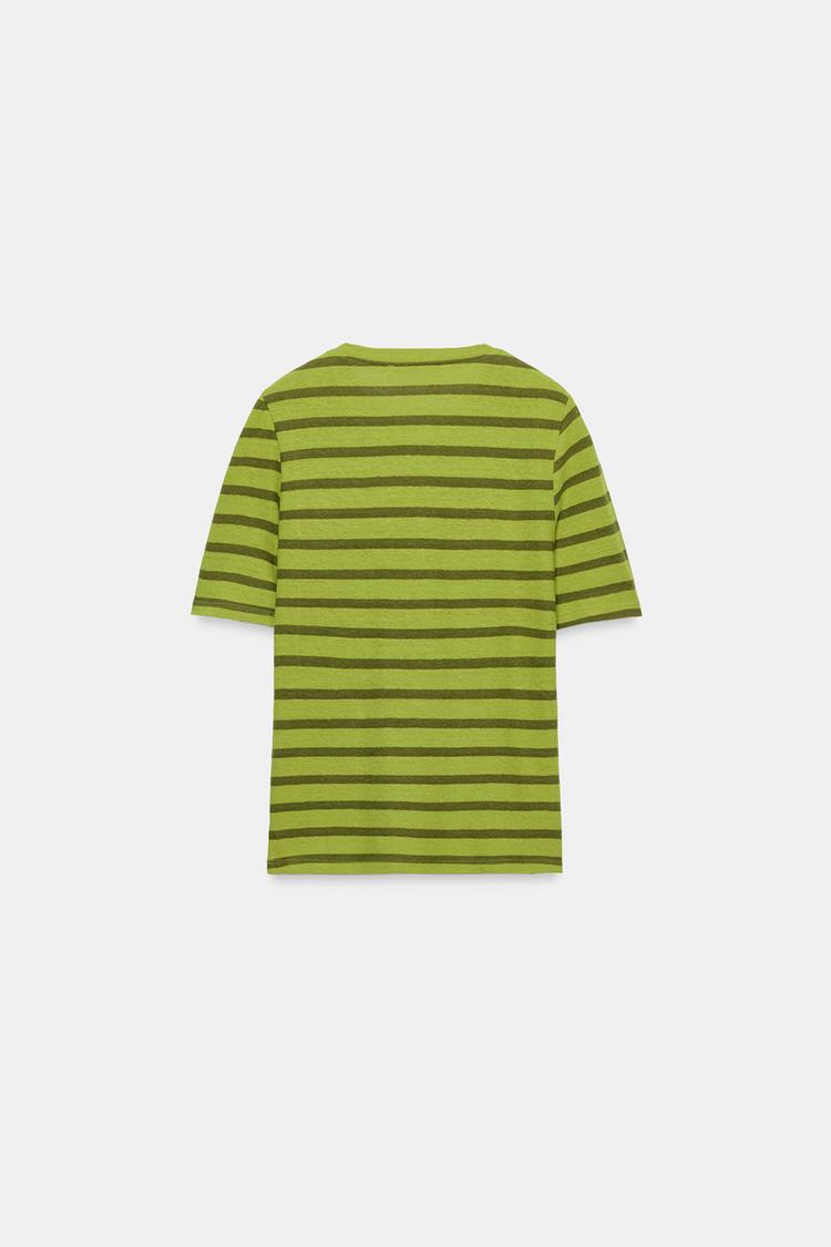 CAMISETA DE LINO CON BOTONES 5