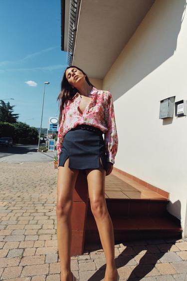 HEMD MIT BLUMENMUSTER - Bunt von Zara