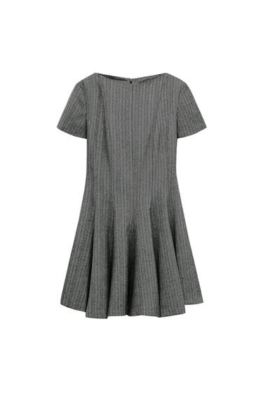 HERRINGBONE GODETS DRESS ZW COLLECTION