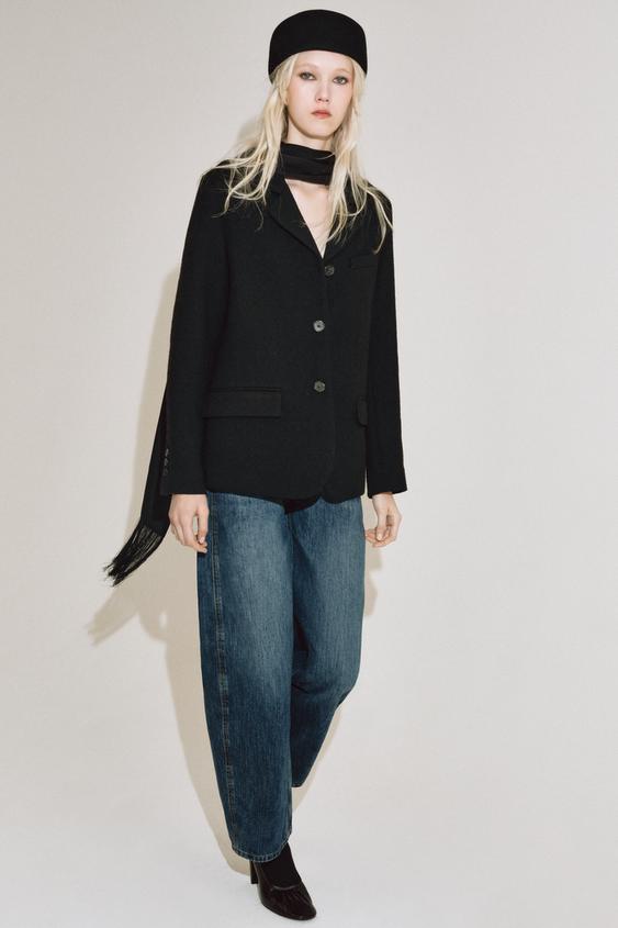 بليزر بالصوف ZW COLLECTION - أسود by Zara - Image 0