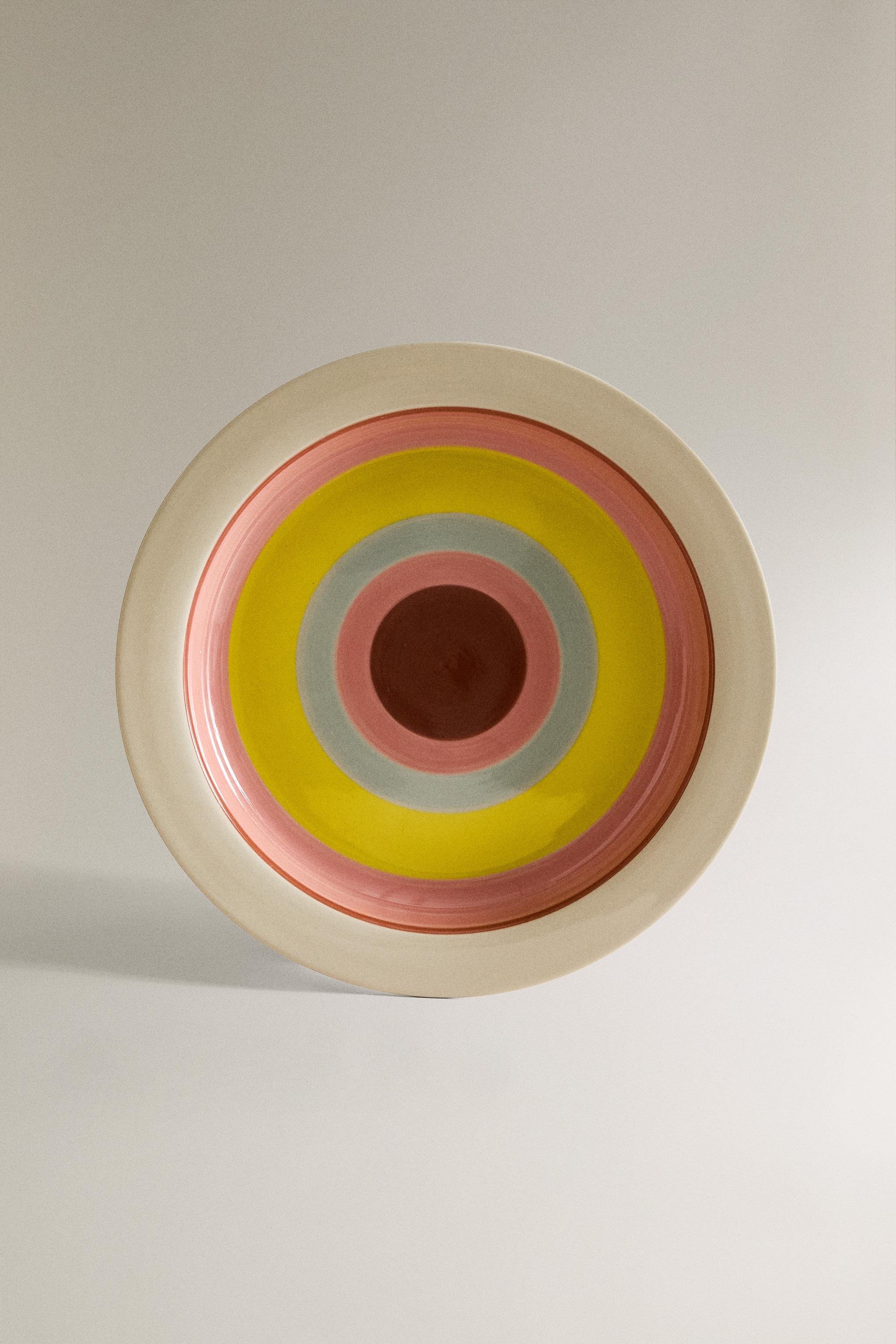 PLAT CÉRAMIQUE CERCLES X COLLAGERIE