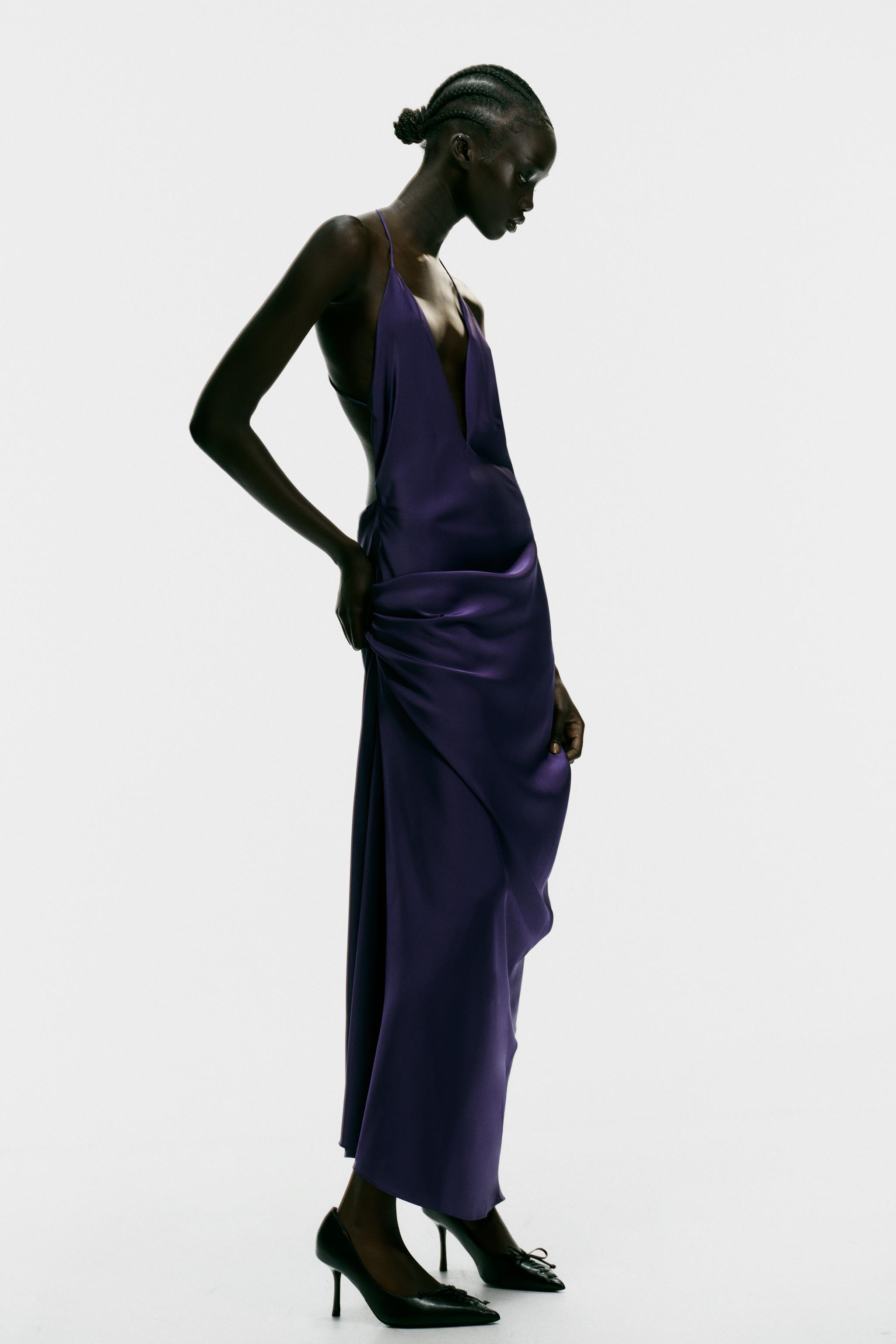 SATIN MAXI DRESS